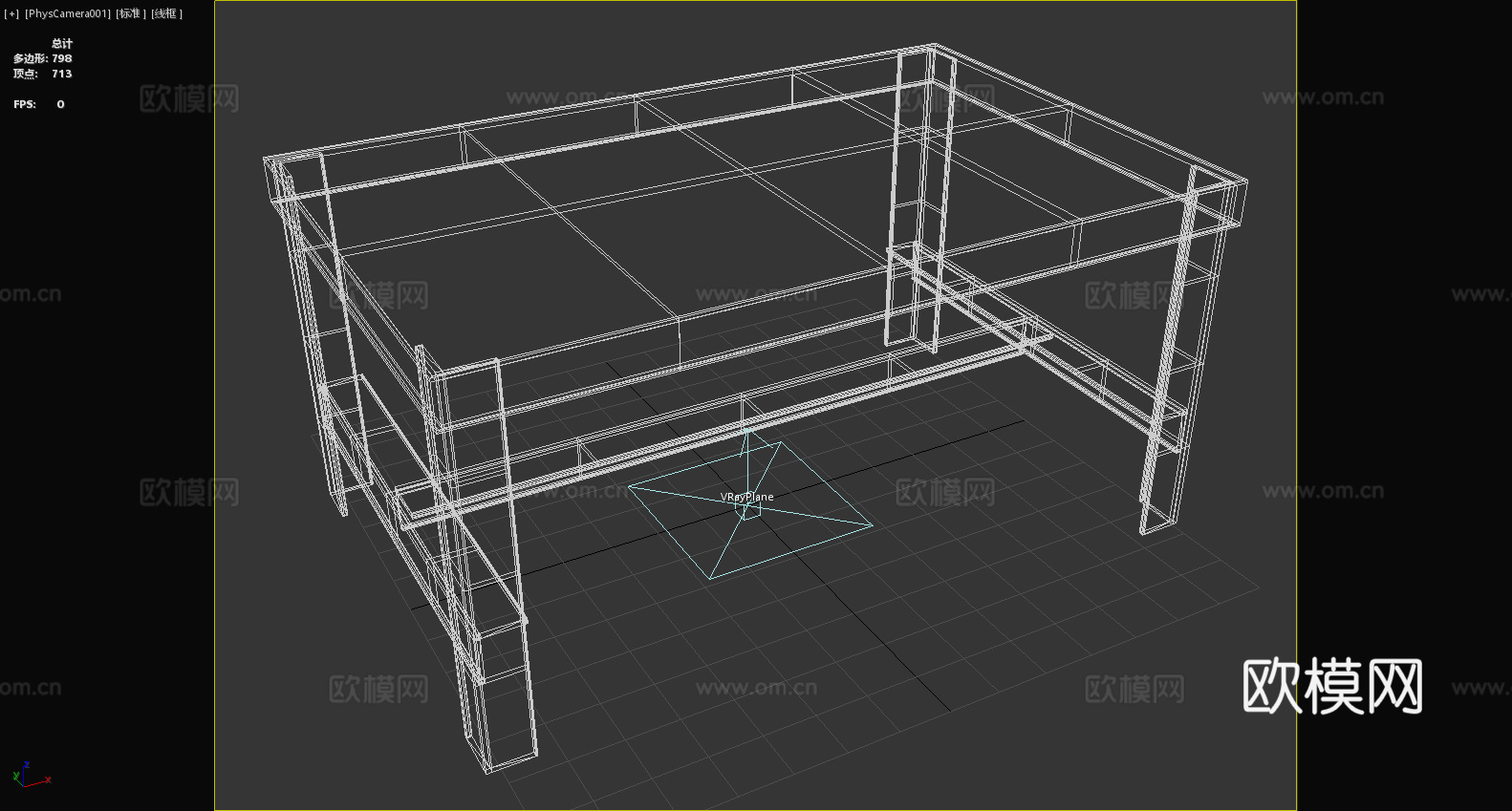 铁艺桌 工业风桌 复古桌 工作台 简约桌3d模型