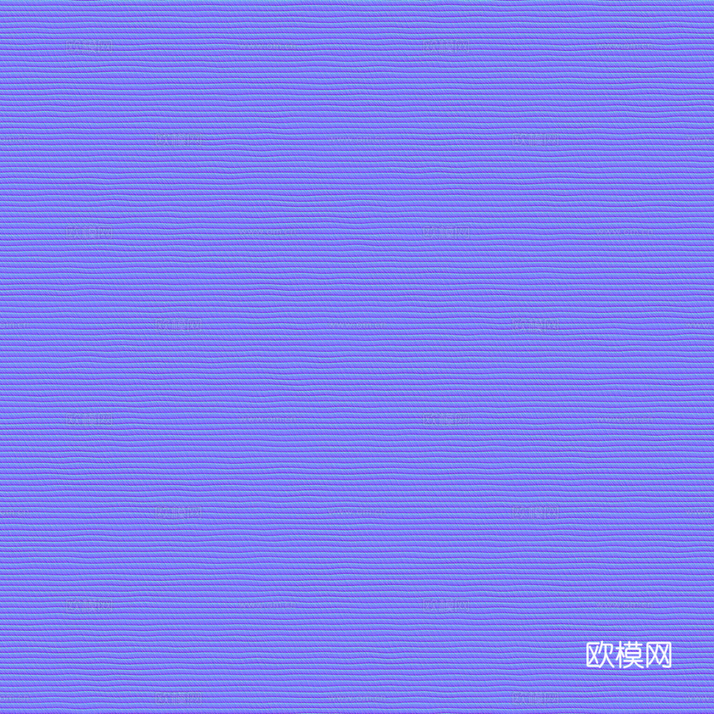 无缝蓝色布纹布料PBR贴图 1k