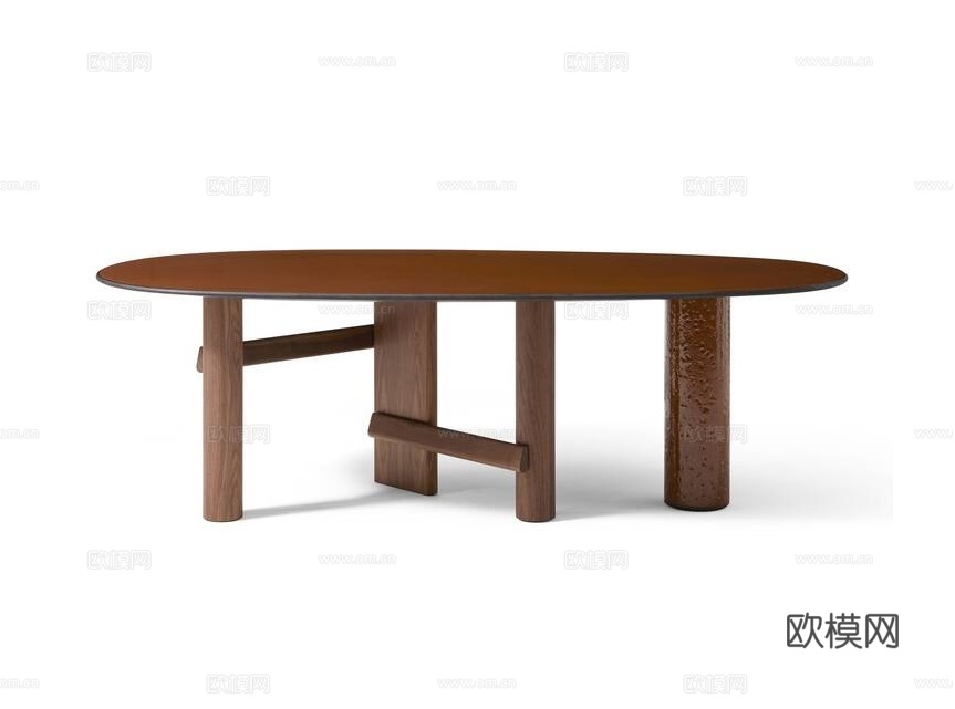 Cassina 餐桌3d模型下载（渲染图1）