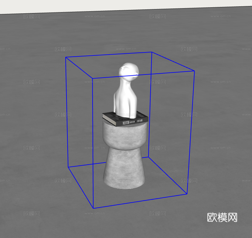 茶几su模型