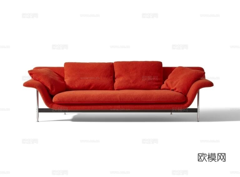 Cassina 双人沙发3d模型下载（渲染图1）