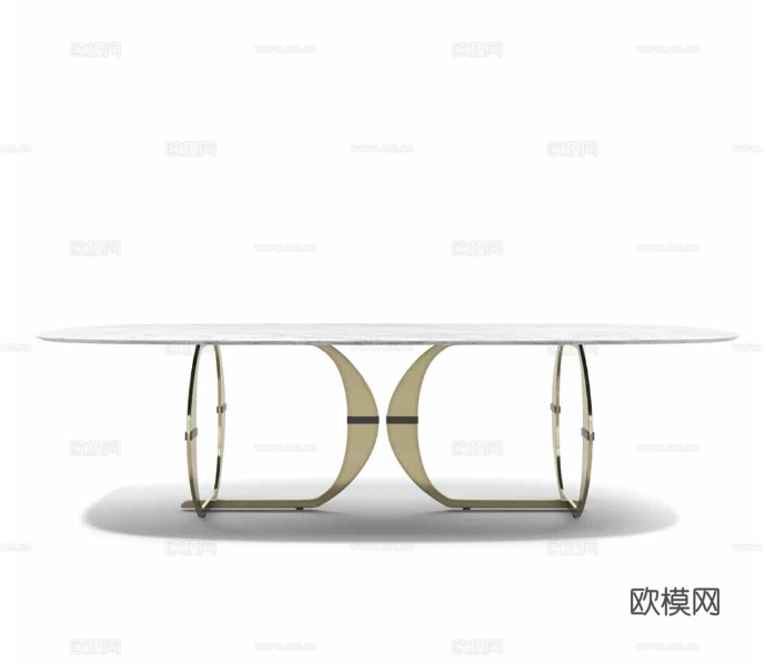 CAPITAL 意式餐桌3d模型下载（渲染图3）