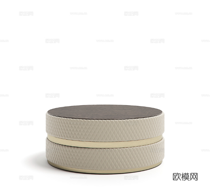 CAPITAL 轻奢圆茶几3d模型下载