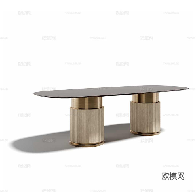 CAPITAL 轻奢餐桌3d模型下载（渲染图5）