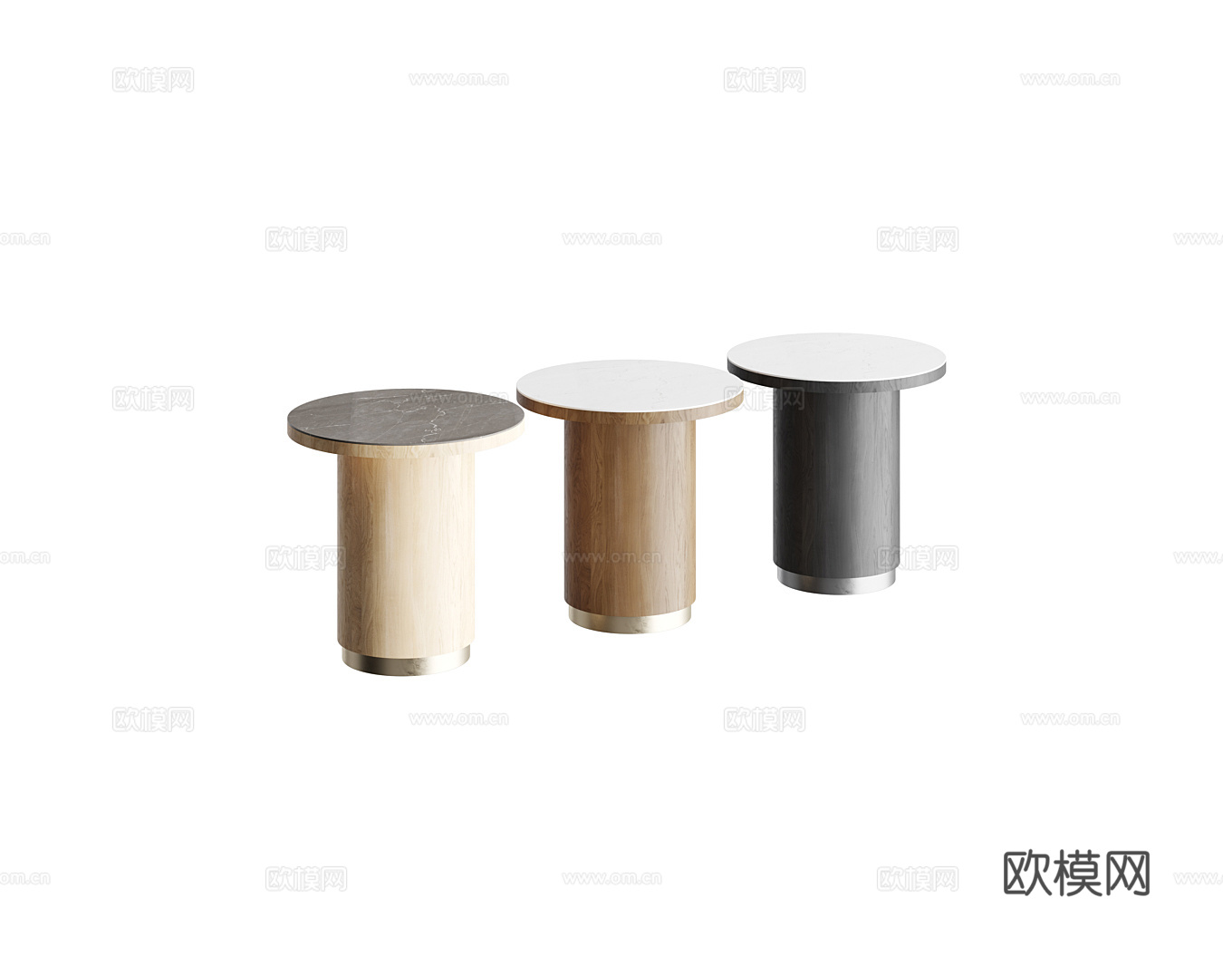 CAPITAL 意式边几 圆几3d模型下载（渲染图3）