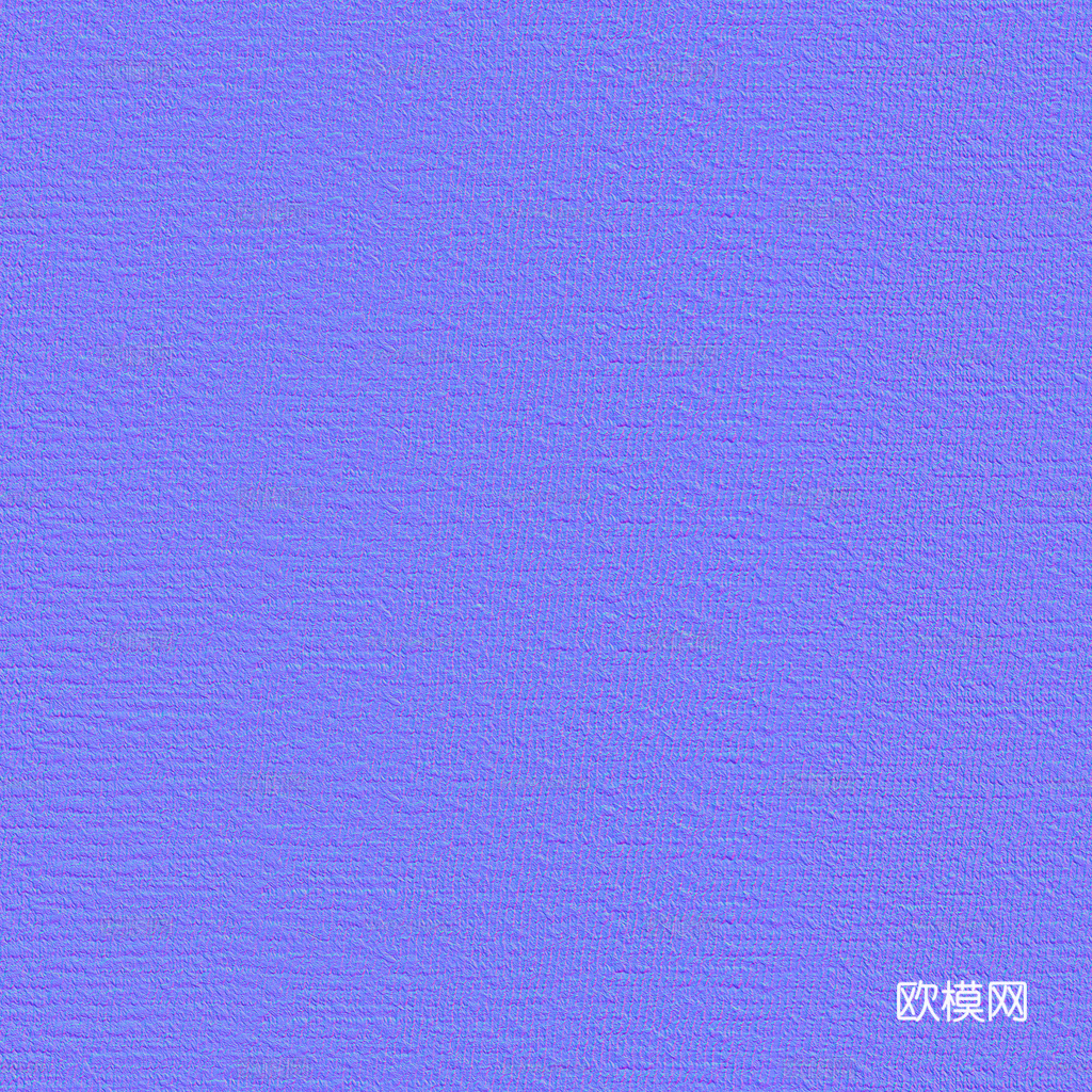 无缝蓝色布纹布料PBR贴图 1k