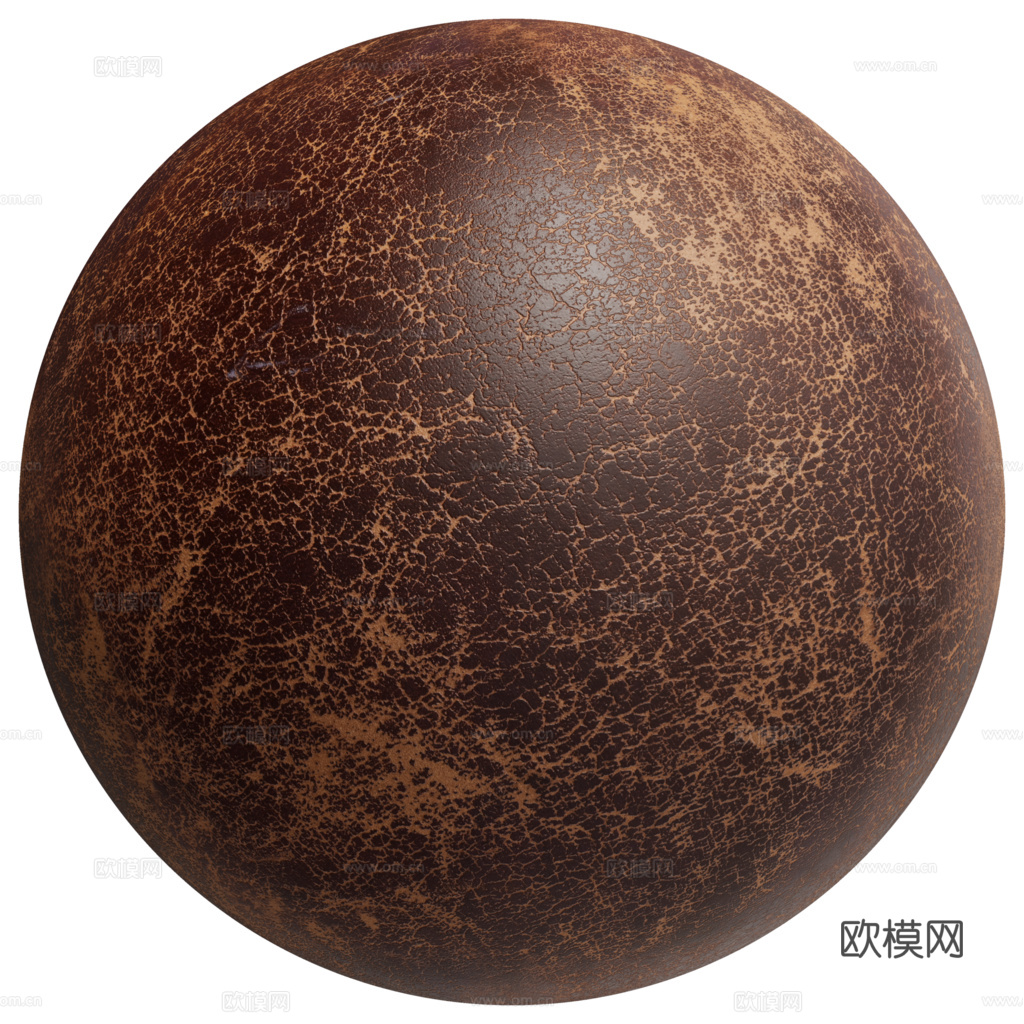 无缝复古做旧酒红色细纹皮革PBR贴图 2k