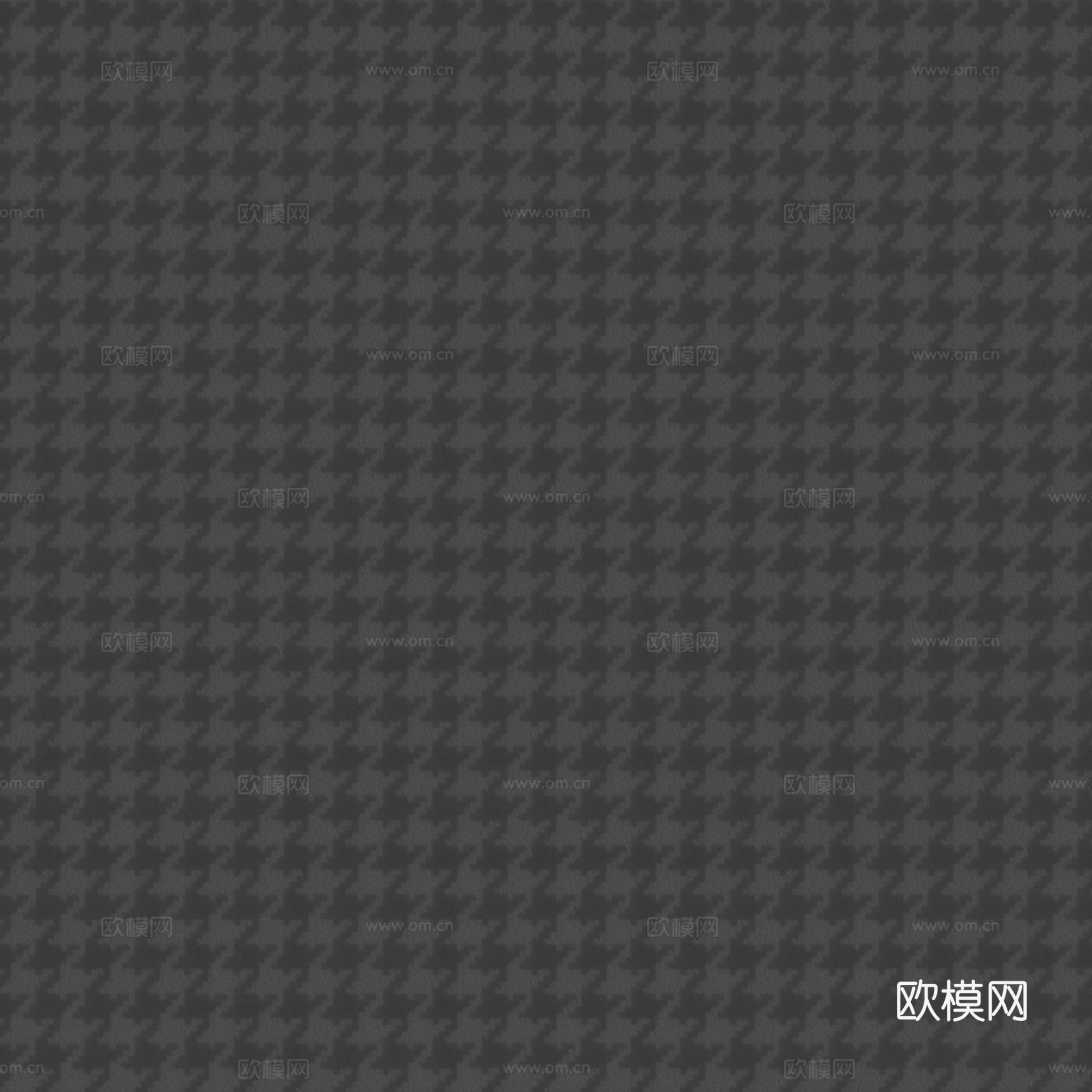 无缝千鸟格红色花纹布纹布料PBR贴图