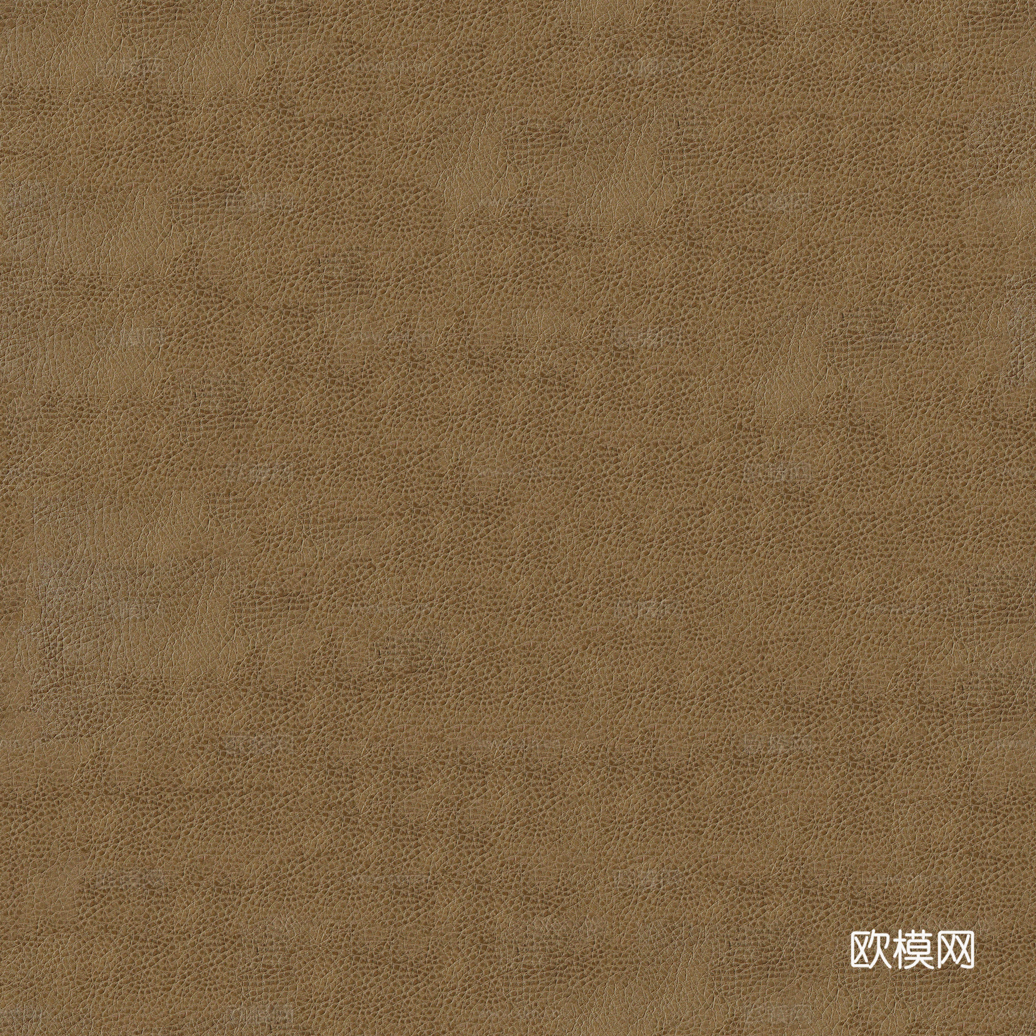 无缝土黄色粗纹皮革PBR贴图 2k