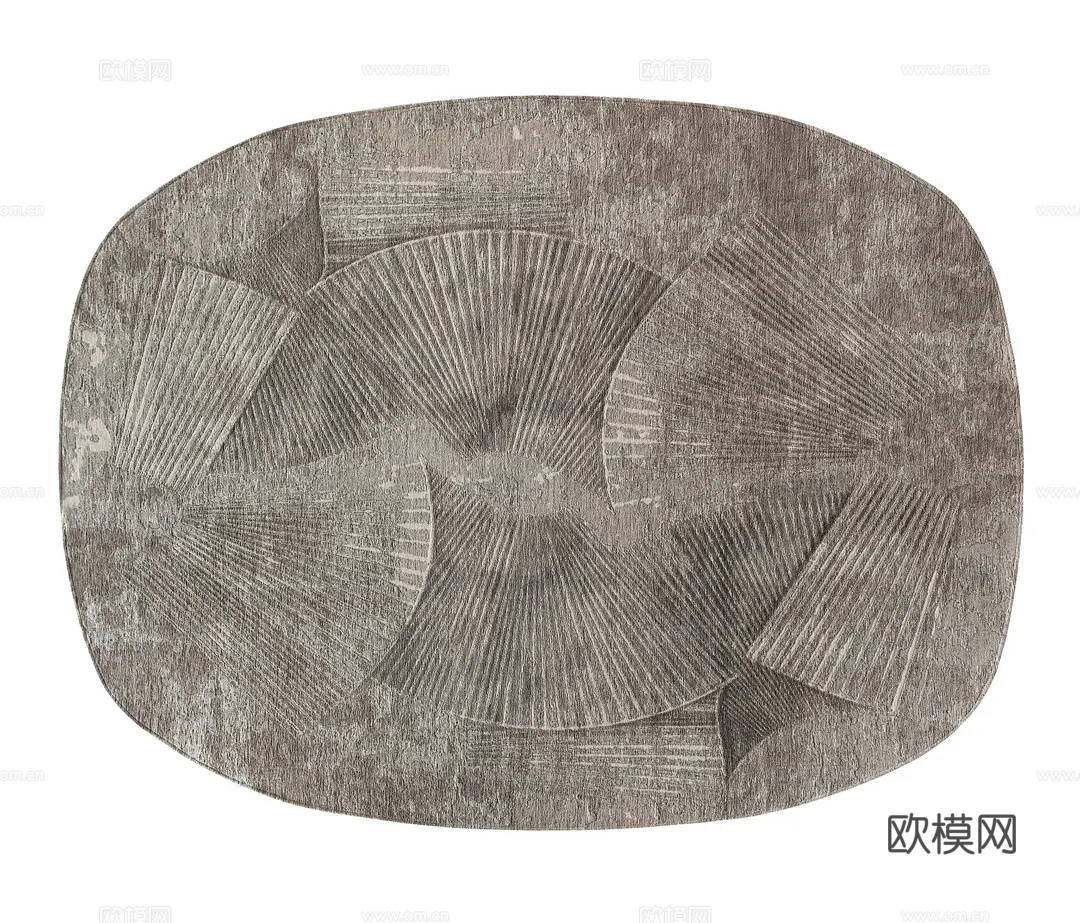 灰色几何地毯