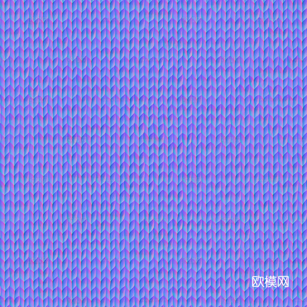无缝红色针织布纹布料PBR贴图 1k