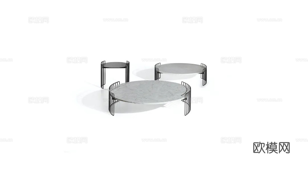 BONALDO 子母茶几3d模型下载（渲染图1）
