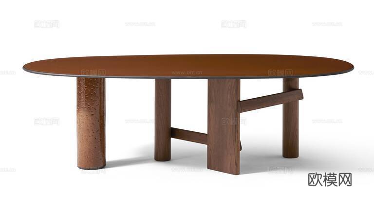 Cassina 餐桌3d模型下载（渲染图2）