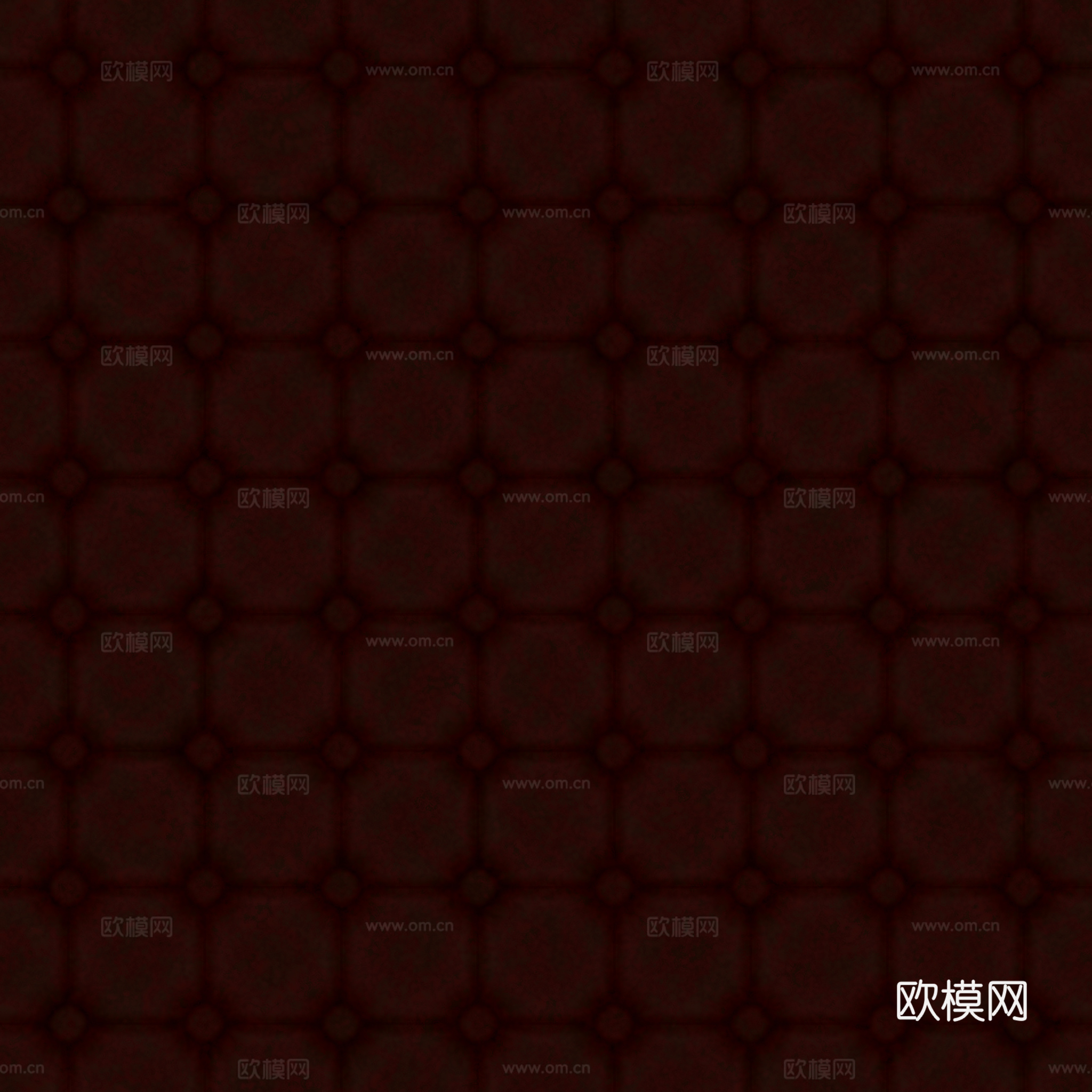 无缝棕红色软包皮革PBR贴图 2k