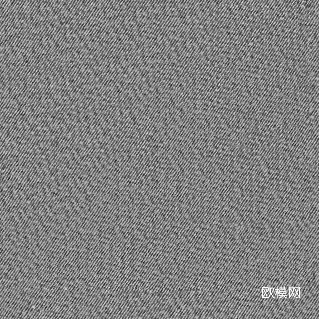 无缝灰蓝色布纹布料PBR贴图 1k