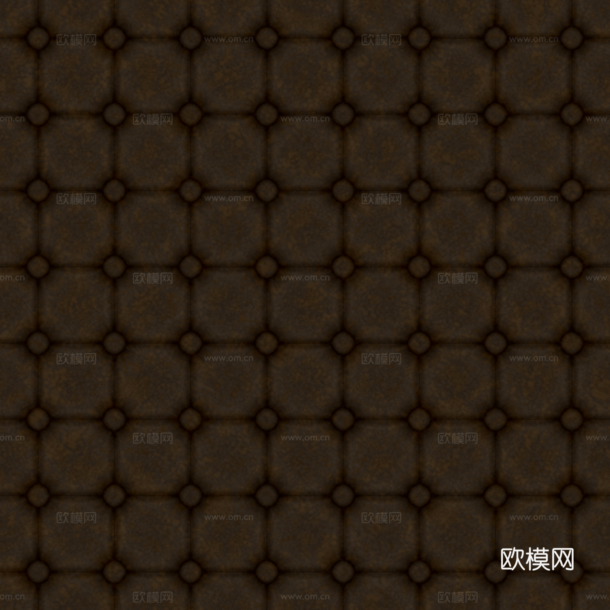 无缝棕色软包皮革PBR贴图 2k