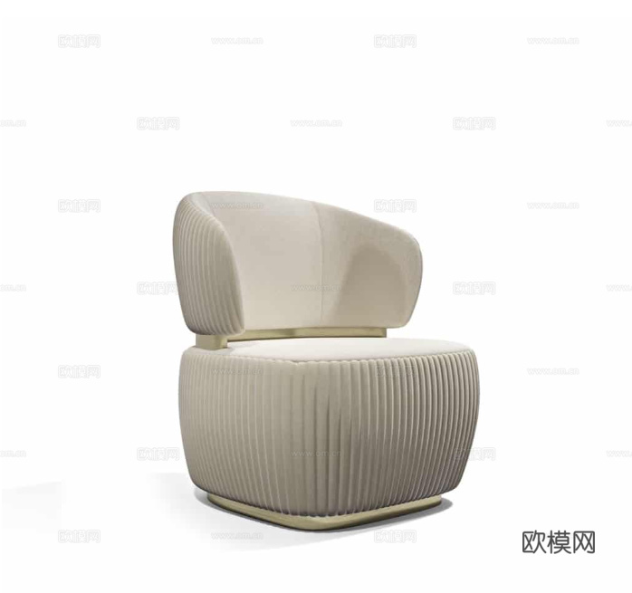 CAPITAL 意式单人沙发3d模型下载（渲染图3）