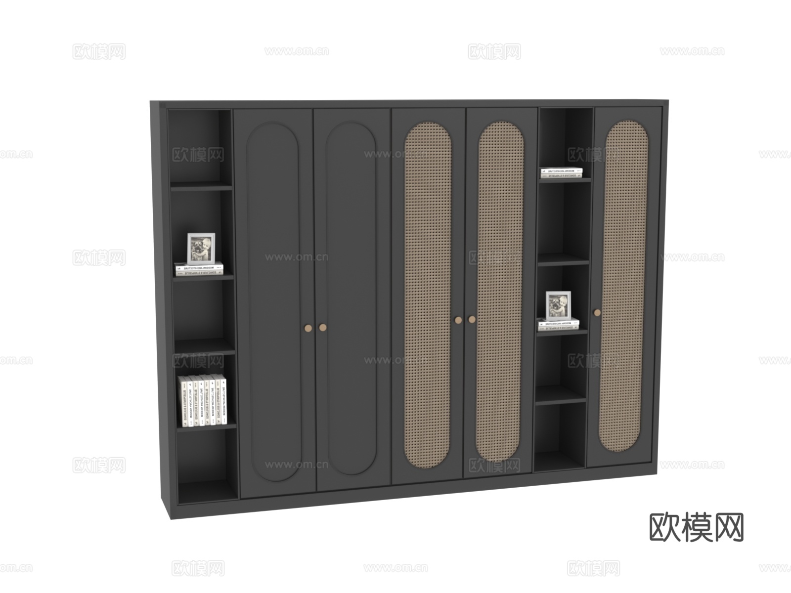 法式中古风衣柜3d模型下载