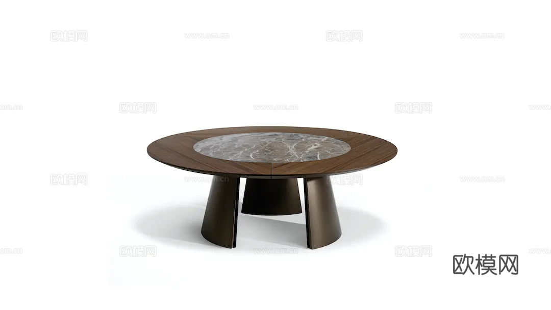 BONALDO 意式圆餐桌3d模型下载（渲染图1）