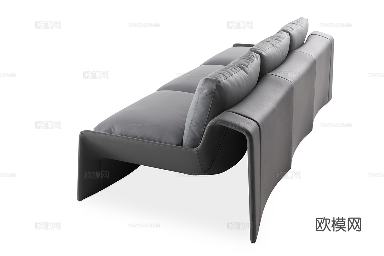 BUCATTI 意式三人沙发3d模型下载（渲染图3）