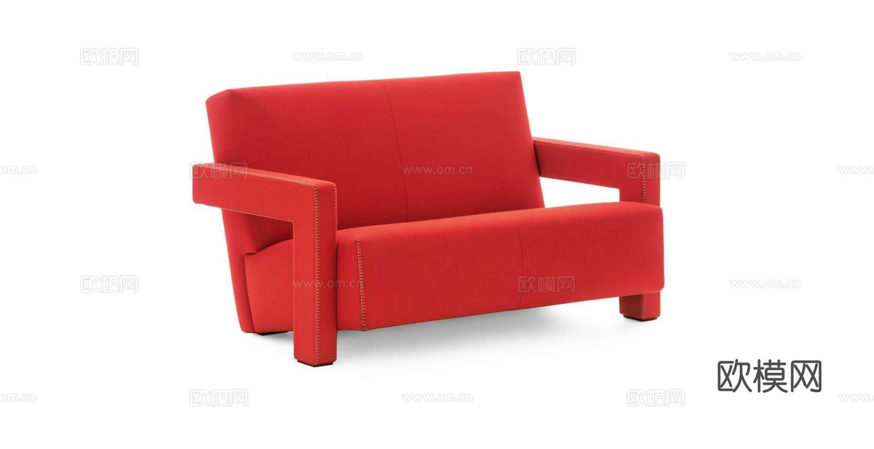 Cassina 双人沙发3d模型下载