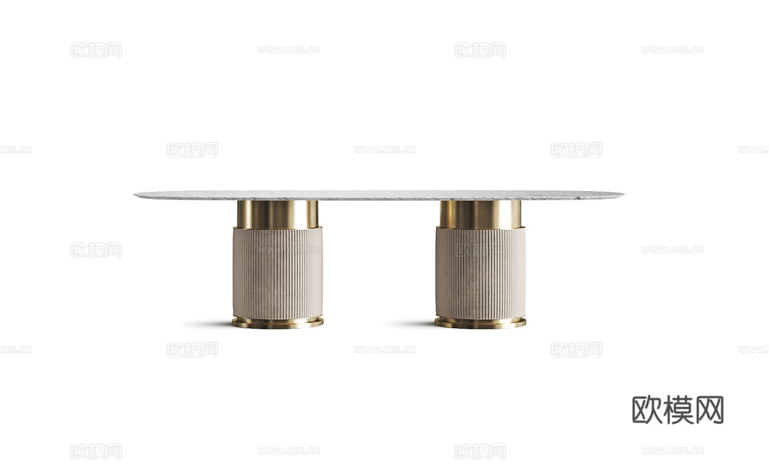 CAPITAL 轻奢餐桌3d模型下载（渲染图1）