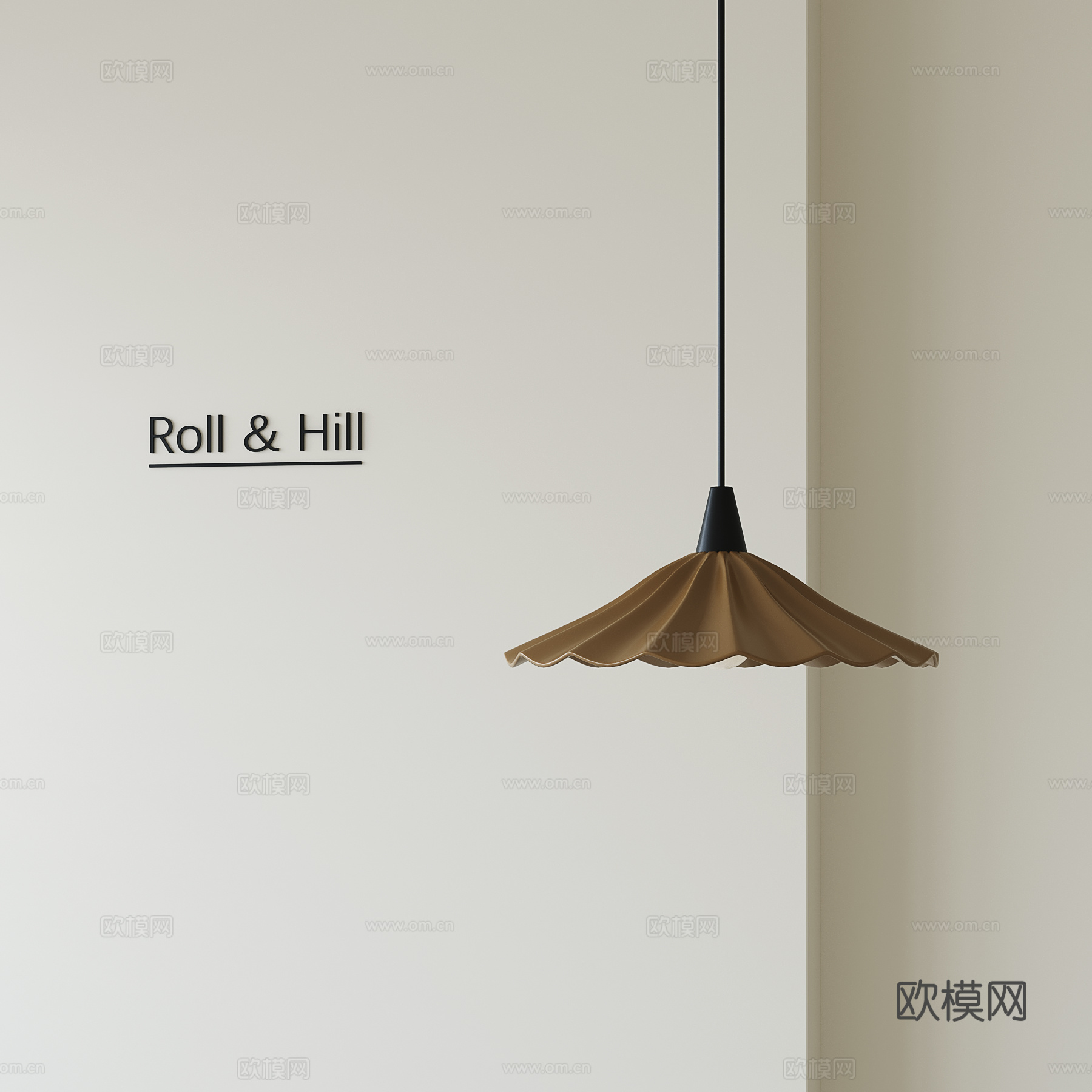 现代中古小吊灯su模型