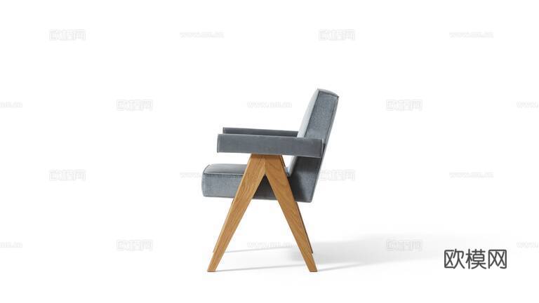 Cassina 餐椅3d模型下载（渲染图3）