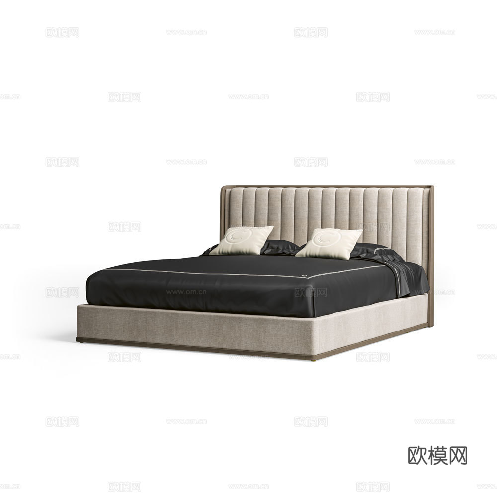 CPRN HOMOOD 双人床3d模型下载