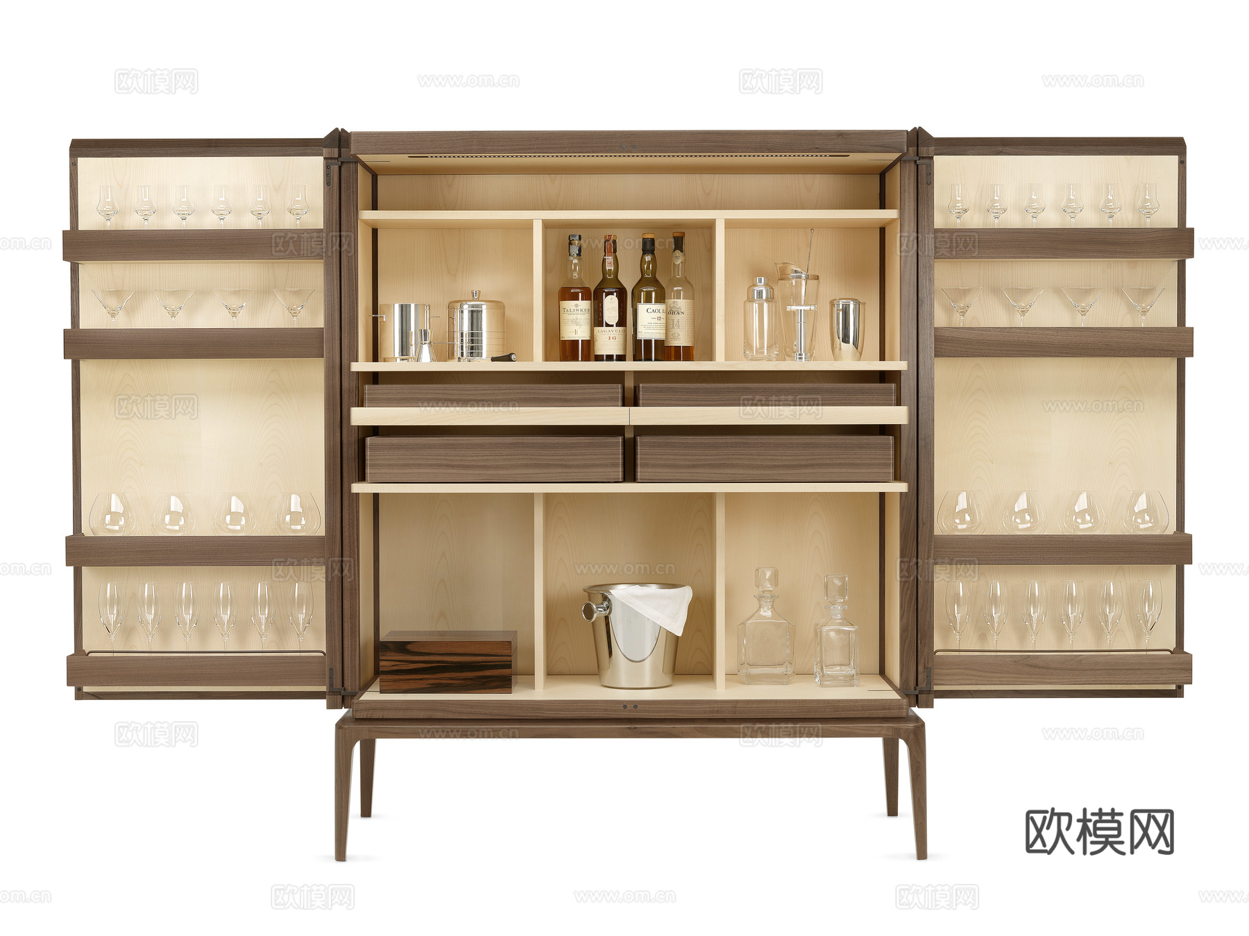 CECCOTTI COLLEZIONI 意式酒柜3d模型下载（渲染图2）