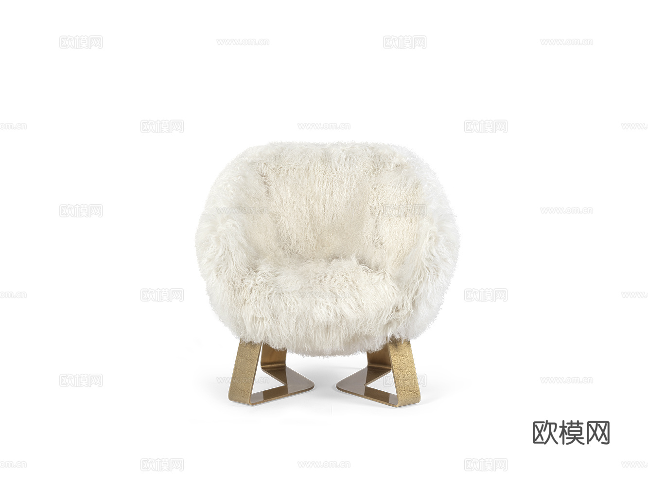 CORNELIO CAPPELLINI 意式毛绒沙发3d模型下载（渲染图2）