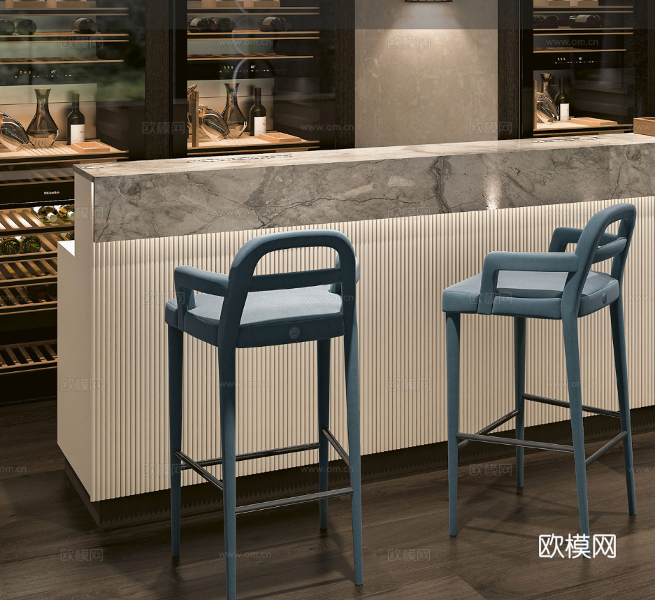 CPRN HOMOOD 吧台3d模型下载（渲染图2）