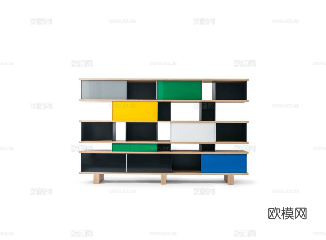 Cassina 书柜 书架3d模型下载（渲染图1）