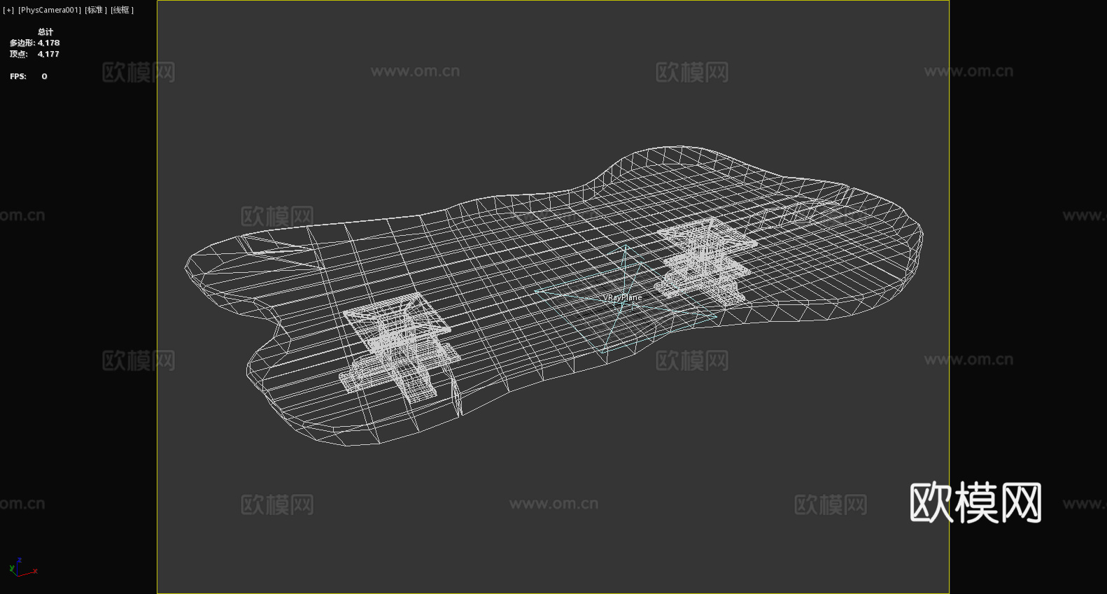 原木桌 实木茶几 自然纹理桌 手工雕刻桌3d模型