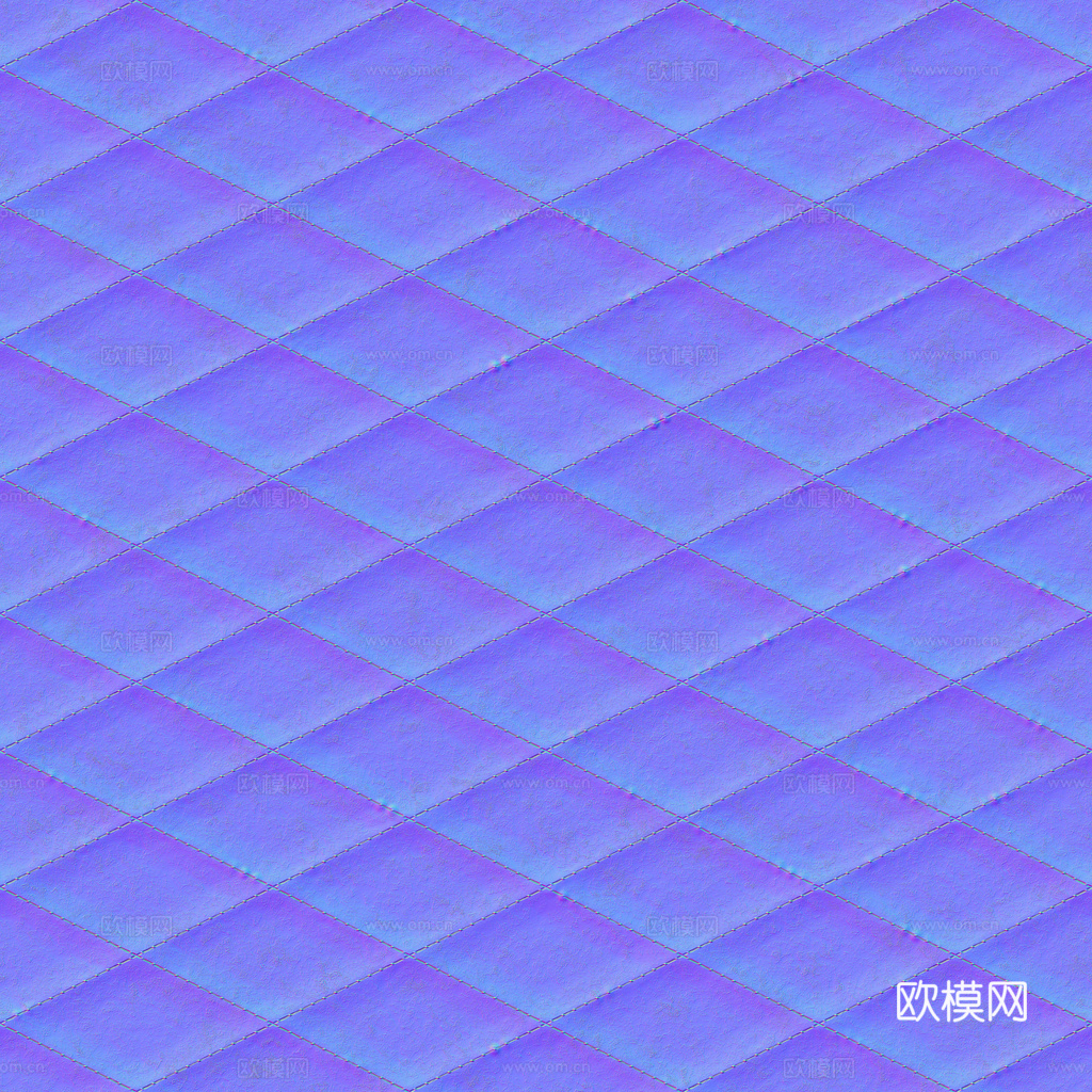 无缝红色软包皮革PBR贴图 1k
