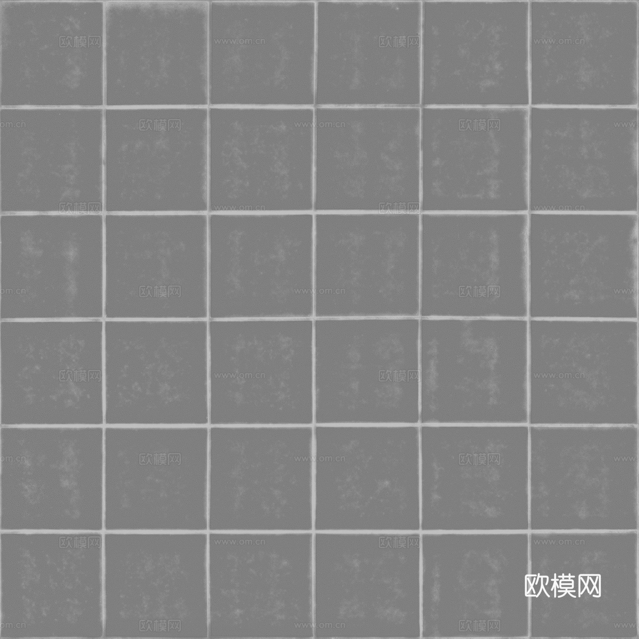 无缝土黄色仿古砖地砖户外砖 PBR材质贴图 2k
