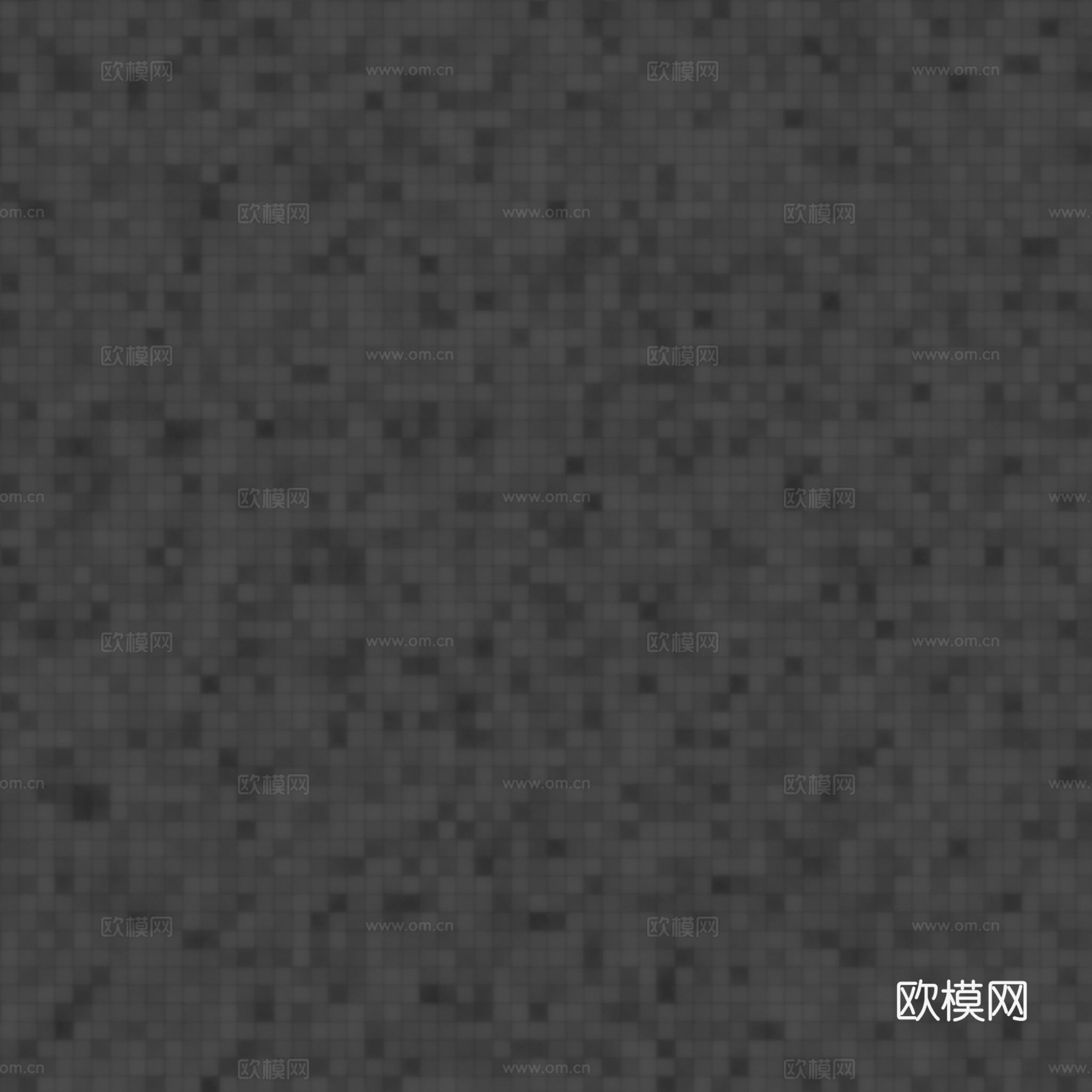 无缝蓝色马赛克瓷砖泳池砖 PBR材质贴图 2k