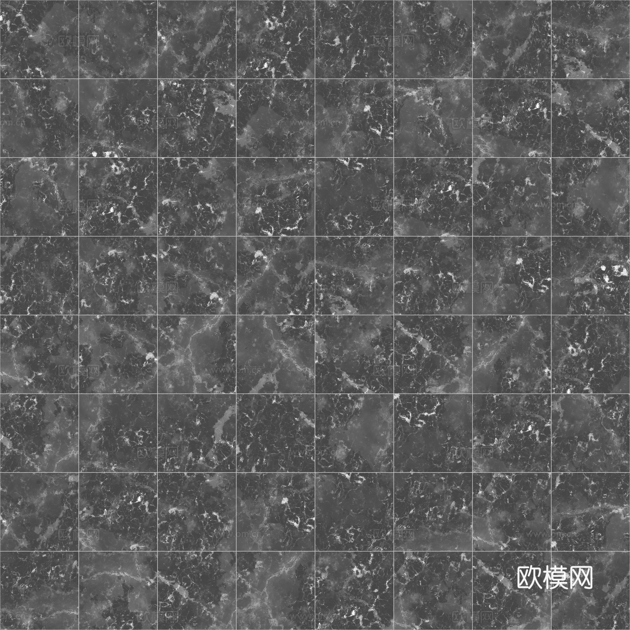 欧式 简欧 法式 无缝黄白拼花瓷砖地砖 PBR材质贴图 2k