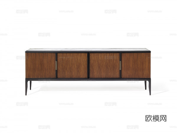 CECCOTTI COLLEZIONI 意式电视柜3d模型下载（渲染图2）
