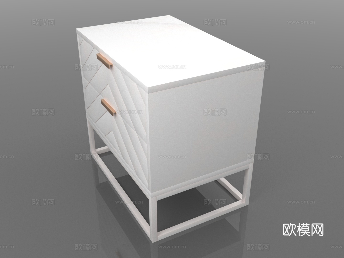 抽屉柜 储物柜 收纳柜 床头柜3d模型