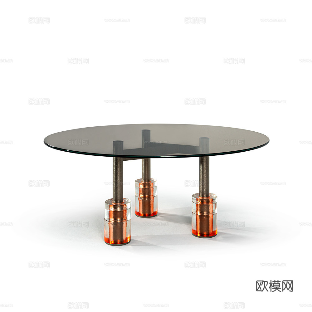 CORNELIO CAPPELLINI 意式圆餐桌3d模型下载（渲染图2）