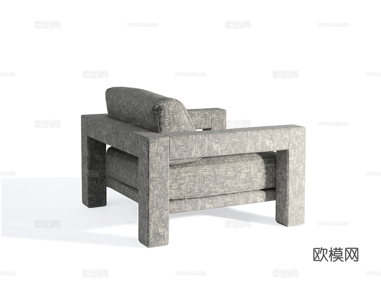 CORNELIO CAPPELLINI 意式单人沙发3d模型下载（渲染图2）