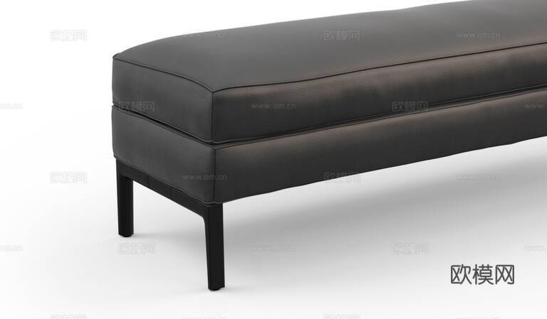 Cassina 床尾凳3d模型下载（渲染图2）