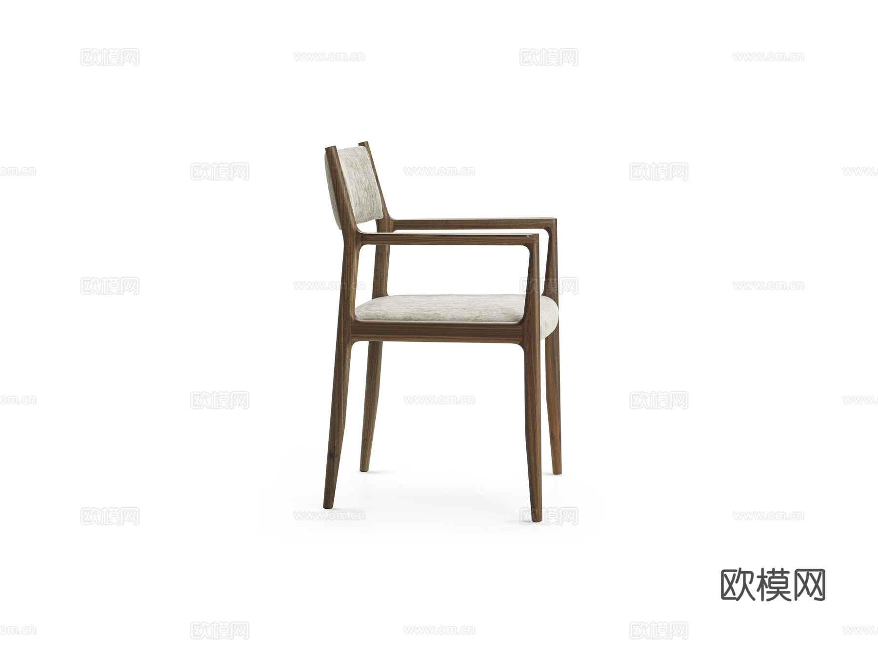 CECCOTTI COLLEZIONI 原木餐椅3d模型下载（渲染图2）