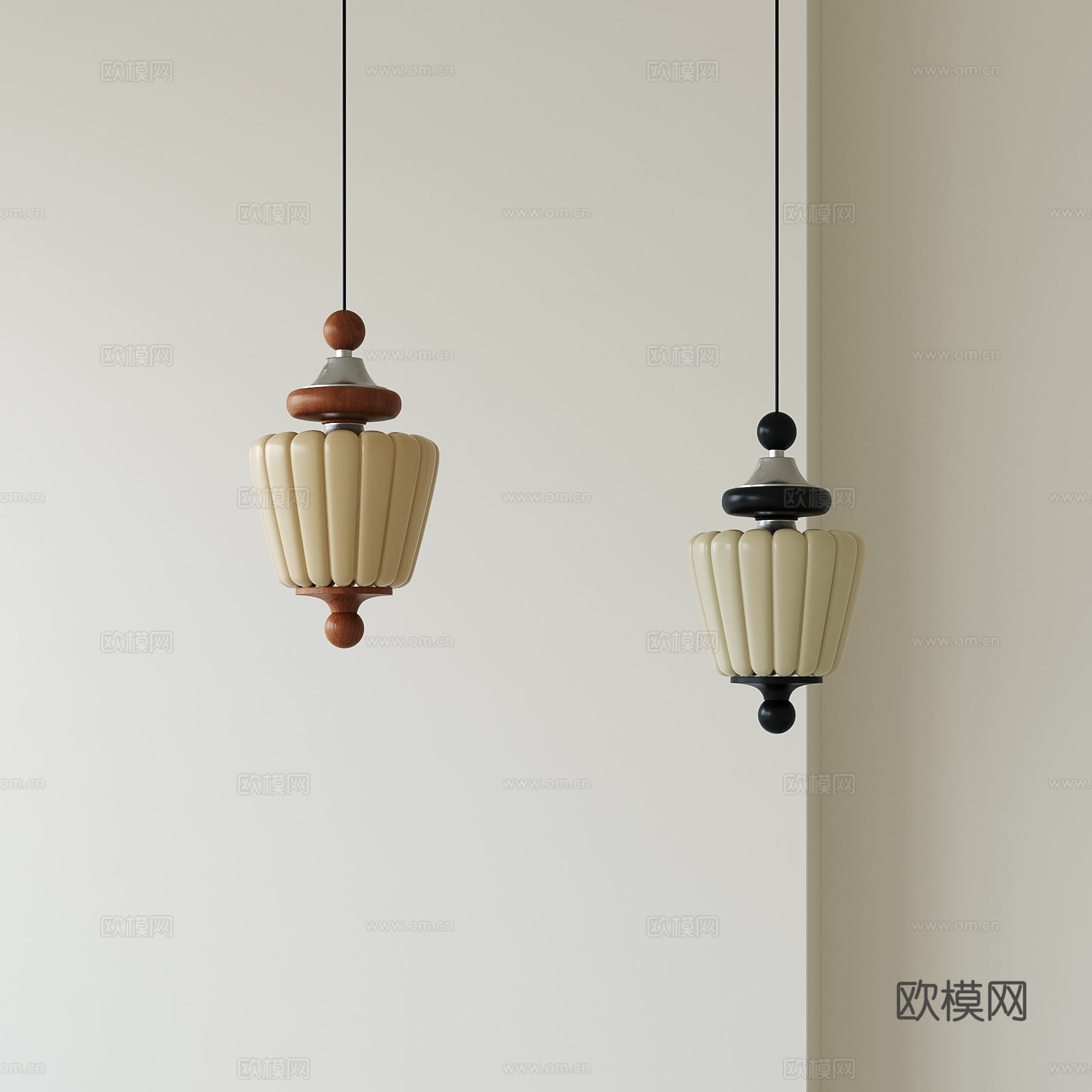 法式中古小吊灯su模型