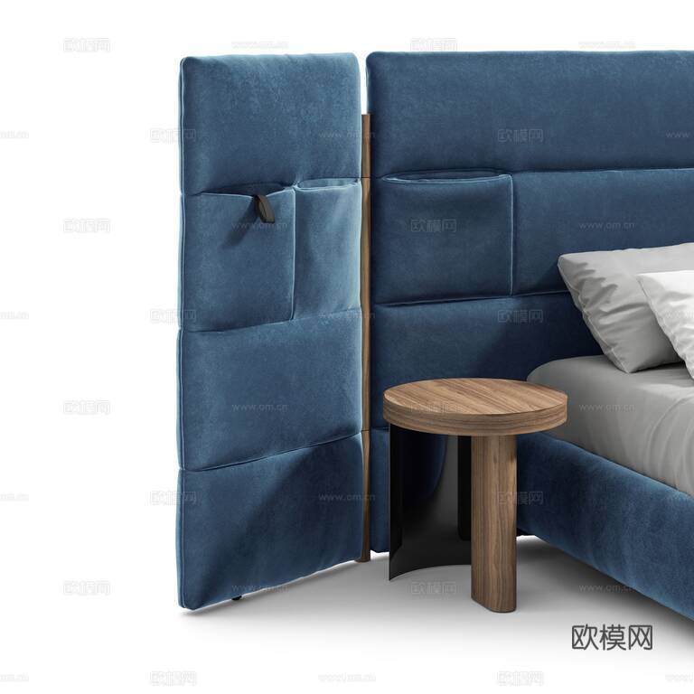 Cassina 双人床3d模型下载（渲染图5）