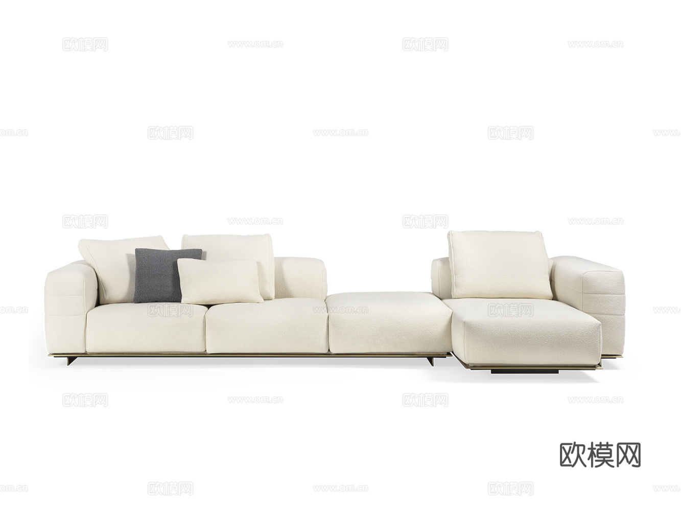 CORNELIO CAPPELLINI 意式转角沙发3d模型下载（渲染图1）