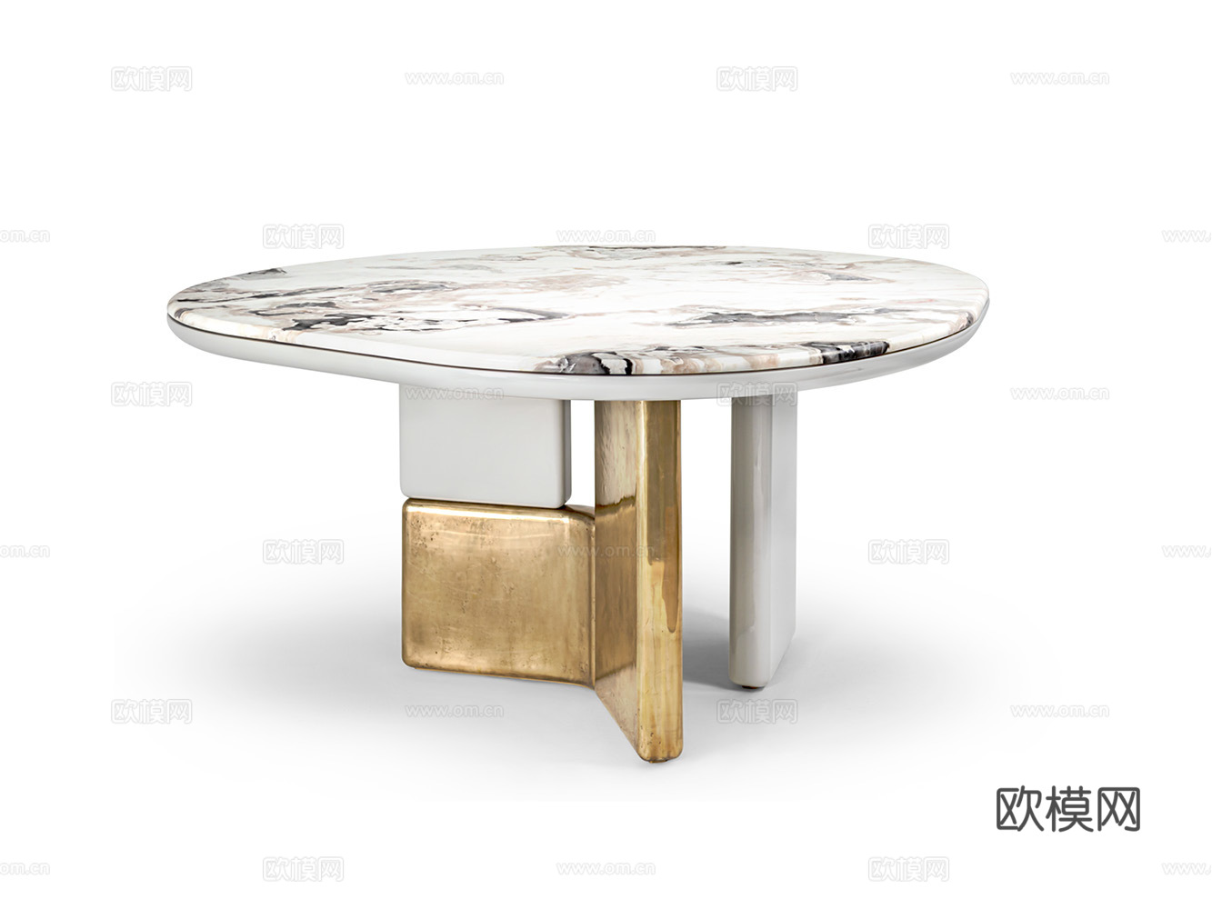 CORNELIO CAPPELLINI 意式圆餐桌3d模型下载（渲染图1）