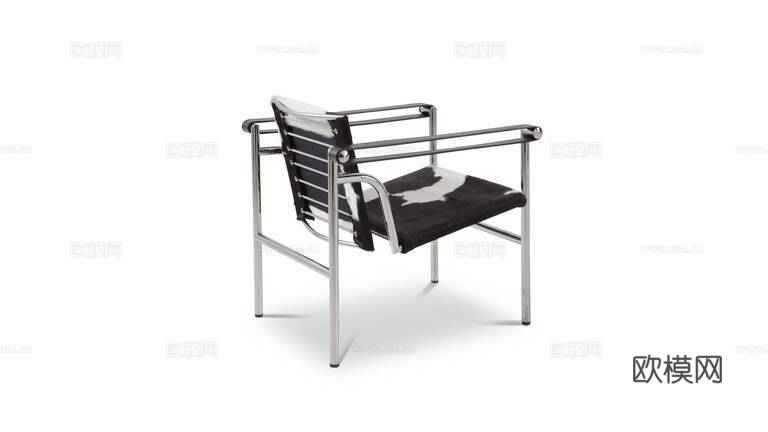 Cassina 中古风扶手椅3d模型下载（渲染图1）