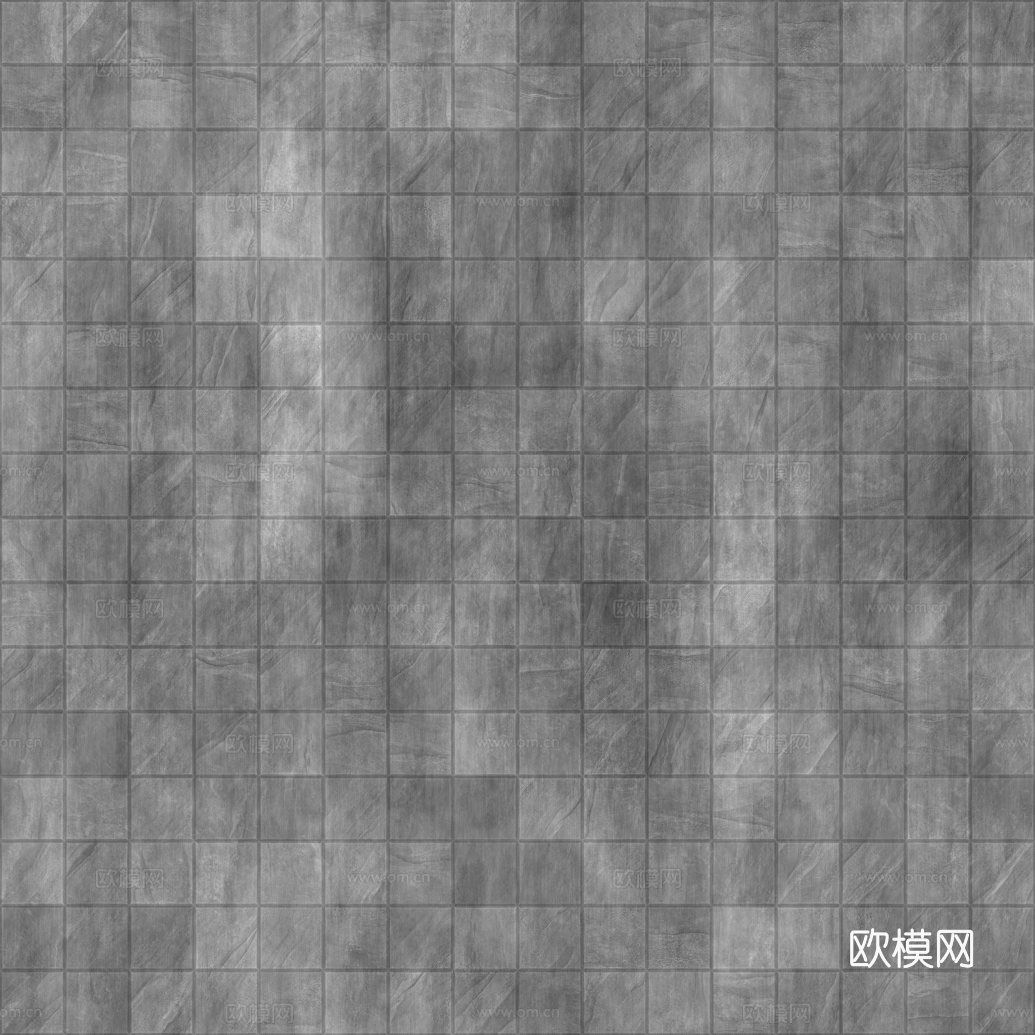无缝绿色拼色马赛克瓷砖墙砖 PBR材质贴图 2k
